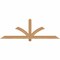 Ekena Millwork Redmond Smooth Timber Gable Bracket, Western Red Cedar, 72"W x 24"H x 1 1/2"D x 3 1/2"F, 8/12 Pitch GBW072X24X0204RED00SWR - alternate 1